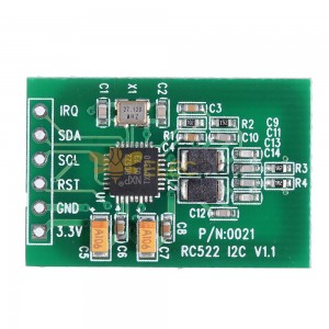 Modulo RFID I2C RC522 13,56 MHz Modulo di interfaccia per lettore di schede per schede IC Modulo sensore RF per schede IC Ultra-piccolo