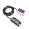 W2026C DC 24V 10A Digital Hygrometer Humidity Meter with Red/Blue LED Display Hygrometer Controller Sensor Switch