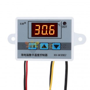 XH-W3002 مايكرو ترموستات رقمي عالي الدقة مفتاح التحكم في درجة الحرارة دقة التدفئة والتبريد 0.1 12V