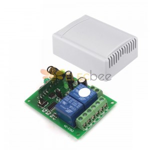 Módulo de interruptor de controle remoto de sistema sem fio RF de 2 canais com Shell 12V 10A 315MHz para casa inteligente