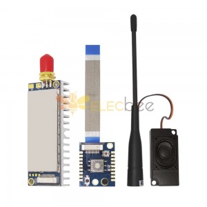 2 Stück SA858 4 W voll funktionsfähiges Mini-VHF-Walkie-Talkie-Modul mit 134–174 MHz und 10 km großer Reichweite