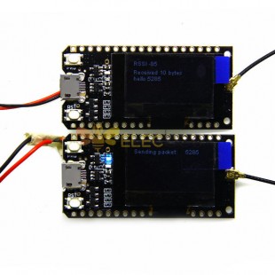 2Pcs 868Mhz ESP32 OLED 0.96 Pollici Blu Display Bluetooth WIFI ESP-32 Modulo Scheda di Sviluppo Con Antenna CH9102X Chip