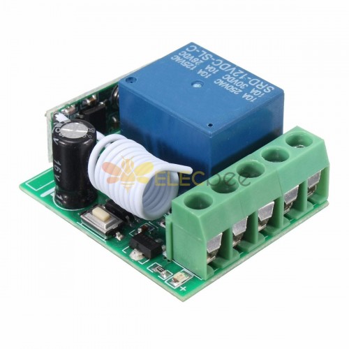 315MHz DC12V 10A 1CH Relé inalámbrico de un solo canal Módulo receptor de interruptor de control remoto RF