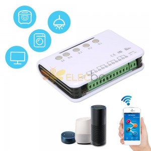 4 Kanal Smart Remote Control Wireless Switch Universalmodul DC 5V Wifi Switch Timer Phone APP Fernbedienung Garagentorschalter