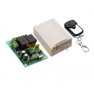 433MHz 12V 2CH 2 Channel Wireless Remote Control Switch + 2 Button Transmitter Learning Code