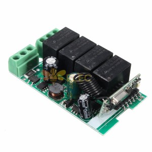 433 MHz 220 V 2200 W 4 canais sem fio interruptor de controle remoto módulo receptor