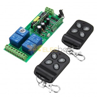 433MHz 220V Four Channel Lamps Remote Control Switch 4CH Wireless Remote Control Switch Learning