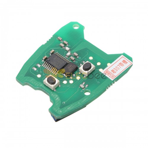 Placa de circuito PCB chave remota de 433 MHz para Peugeot 307/73373067C