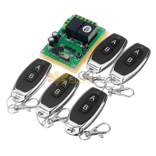 433MHz/315MHz Wireless Remote Control Switch 220V 2CH Code 1527 Transmitter Remote Control RF Relay Receiver 433MHz