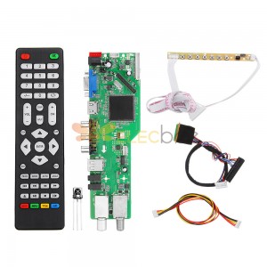 5 jeu OSD RR52C.04A prend en charge le Signal numérique DVB-S2 DVB-C DVB-T2/T ATV ​​carte de pilote LCD universelle