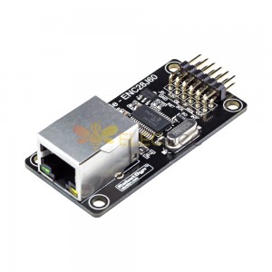 5pcs ENC28J60 Ethernet LAN Network Module Power In 3.3V/5V For STM for Arduino - products that work with official for Arduino boards