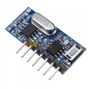 5個RX480E-4433MHzワイヤレスRFレシーバー学習コードデコーダーモジュール4チャンネル出力