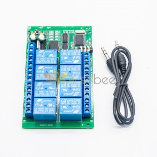 8CH DTMF MT8870 Decoder Relay Phone Remote Control Switch for AC DC Motor LED CNC Smart Home PLC DC12V