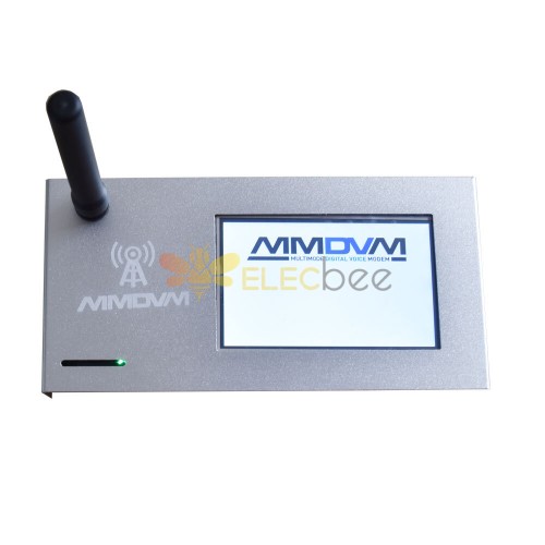 Hotspot assemblato + Schermo LCD da 3,2 pollici + Antenna + Scheda SD 16G + Supporto per custodia in alluminio P25 DMR YSF UHFVHF Nero