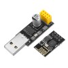 Adaptador programador ESP01 UART GPIO0 ESP-01 CH340G USB para ESP8266 placa de desenvolvimento sem fio serial sem fio