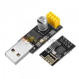 محول مبرمج ESP01 UART GPIO0 ESP-01 CH340G USB إلى ESP8266 لوحة تطوير واي فاي لاسلكية متسلسلة