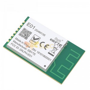 E01-2G4M13S nRF24L01P Alta taxa de dados 2,4 GHz Receptor transmissor de baixo custo SPI Transceptor SMD sem fio Módulo RF