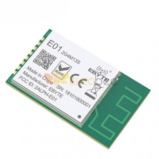 E01-2G4M13S nRF24L01P معدل بيانات مرتفع 2.4 جيجا هرتز جهاز استقبال إرسال منخفض التكلفة SPI جهاز إرسال واستقبال لاسلكي SMD وحدة RF