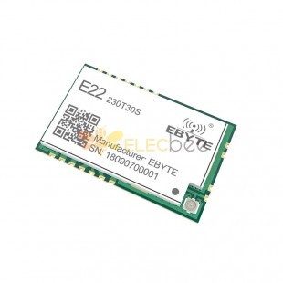 E22-230T30S SX1262 230MHz 30dBm SMD IPEX Stamp Hole Wireless Receiver Transceiver RF Module