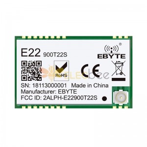 E22-900T22S SX1262 868MHz 915MHz 무선 트랜시버 SMD 22dBm UART 모듈