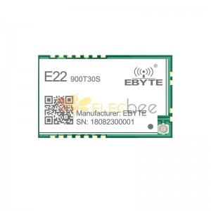 E22-900T30S SX1262 Module IOT émetteur-récepteur sans fil longue portée 868 MHz 915 MHz 30 dBm SMD IPEX 1 W