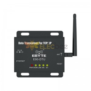 E90-DTU(433C30E) Transmissão Ethernet para Rádio Tamanho Pequeno 433MHz 1W Modbus RTU Gateway TCP IP Transceptor Sem Fio Módulo IOT