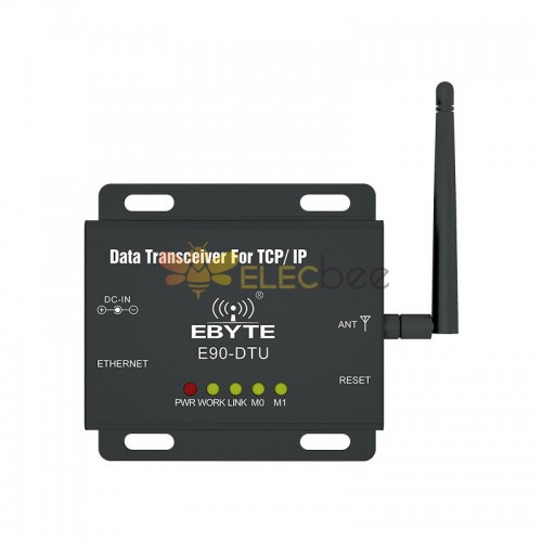 E90-DTU(433C30E) 以太網到無線電傳輸小尺寸433MHz 1W Modbus RTU網關TCP IP無線收發器物聯網模塊