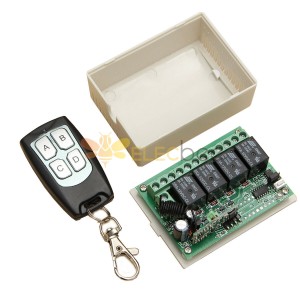 12V 4CH Channel 433Mhz Wireless Remote Control Switch Transceiver Receiver Module