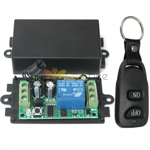 3pcs 433MHz DC12V 1 CH Channel RF 2 Key Remote Control Switch With Receiver 