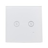 AC 85V-250V 1000W 1-3 Gang 1 Way WiFi 86 Type Smart Wall Touch Switch Module With LED Backlight Works With Amazon Alexa