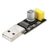 ESP8266 ESP01 WIFI Alıcı-Verici Kablosuz Modülü + USB - ESP8266 Seri Adaptör Kablosuz WIFI Geliştirme Kurulu