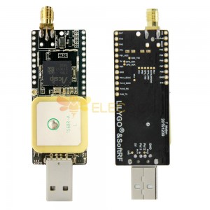 SoftRF S76G芯片868/915/923Mhz天线GPS天线USB连接器开发板