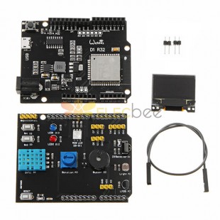 Multifunction Expansion Board DHT11 LM35 Temperature Humidity UNO ESP32 Rev1 WiFi D1 R32 0.96 Inch OLED Shield for Arduino