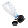 OV5647 كاميرا رؤية ليلية بزاوية واسعة عين السمكة 500 وات بكسل 1080 بكسل تدعم وحدة Raspberry PI 4B / 3B +