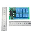 Módulo de relé de puerto serie R221A08 8CH DB9 UART RS232 Interruptor de control remoto 12V DC para Smart Home