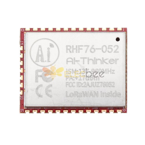 RHF76-052 SX1276 Module LoRaWAN Node Module Sans Fil Intégré STM32 Basse Puissance Longue Distance 433/470/868/915 MHz