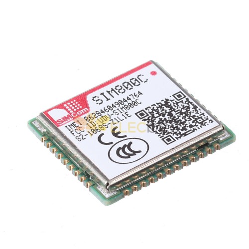 SIM800C ثنائي النطاق رباعي الموجات GSM جي بي آر إس وحدة إرسال واستقبال بيانات الصوت والرسائل القصيرة