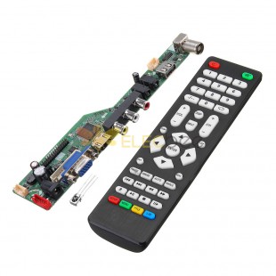 T.SK105A.03 Universal LCD LED TV Controller Driver Board TV/PC/VGA/HDMI/USB With Remote