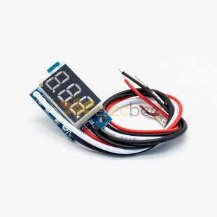0.36 İnç DC Akım Ölçer DC0-10A 4-30V Ters Bağlantı Korumalı Dijital Ekran Ampermetre Blue