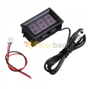 0,56 pouces Mini numérique LCD intérieur pratique capteur de température mètre moniteur thermomètre avec câble 1M -50-120℃ DC 5-12V