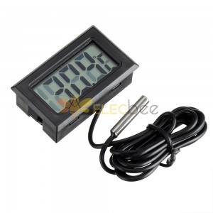 10 Pçs 1M Termômetro Display Digital Eletrônico FY10 Termômetro Embutido Medição de Temperatura Interna e Externa