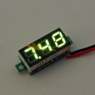 10pcs verde 0,28 pollici 2,6 V-30 V mini voltmetro digitale voltmetro voltmetro