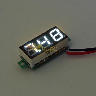 10 Adet Beyaz 0.28 Inç 3.0 V-30 V Mini Dijital Volt Metre Voltaj Test Cihazı Voltmetre