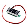 10 Uds 0,28 pulgadas dos hilos 2,5-30V pantalla roja Digital voltímetro de CC medidor de voltaje ajustable