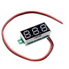 10 Uds 0,28 pulgadas dos hilos 2,5-30V pantalla roja Digital voltímetro de CC medidor de voltaje ajustable
