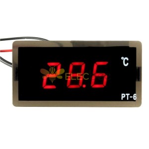 12V -40~110°C Sonda de medidor de termómetro digital LED automático