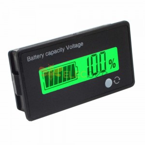 2Pcs 12V/24V/36V/48V 8-70V LCD 酸鉛鋰電池容量指示板數字電壓表