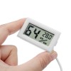 2 Adet Dijital Mini LCD Dijital Termometre Higrometre Buzdolabı Dondurucu Sıcaklık Nem Ölçer Beyaz
