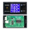 2pcs 디지털 DC 0-100V 0-10A 250W 테스터 DC7-12V LCD 디지털 디스플레이 전압 전류 전력계 Arduino 용 전압계 전류계 앰프 검출기