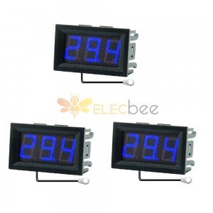3Pcs 0.56 인치 미니 디지털 LCD 실내 편리한 온도 센서 미터 모니터 온도계 1M 케이블 -50-120℃ DC 5-12V